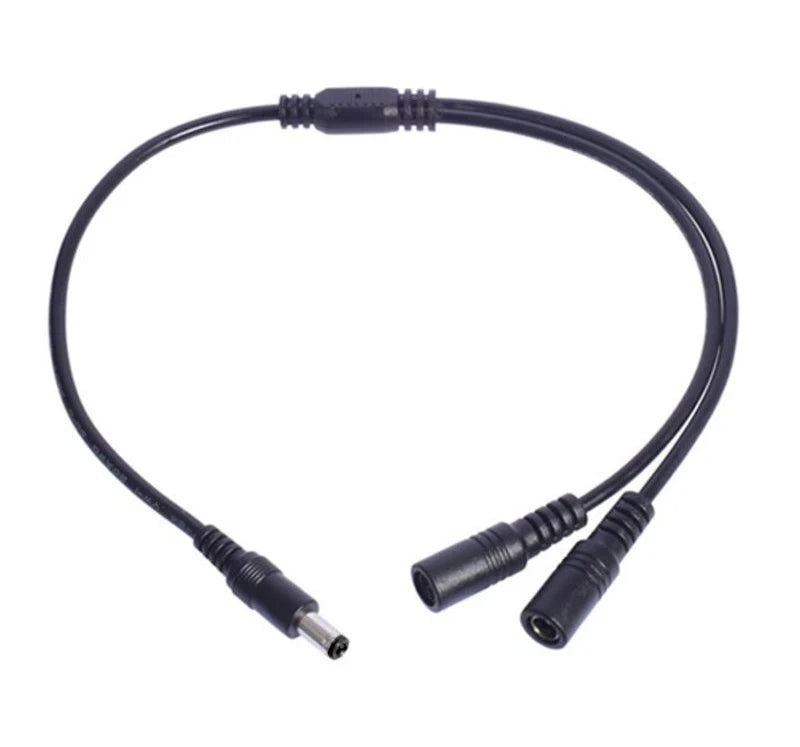 1-to-2 DC Power Pigtail Splitter Cable