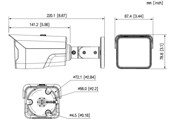 Premium NDAA IPC-HNC328N-XBU/2.8 8MP 4K 2.8mm Dual-Illumination Bullet Camera — product image 2
