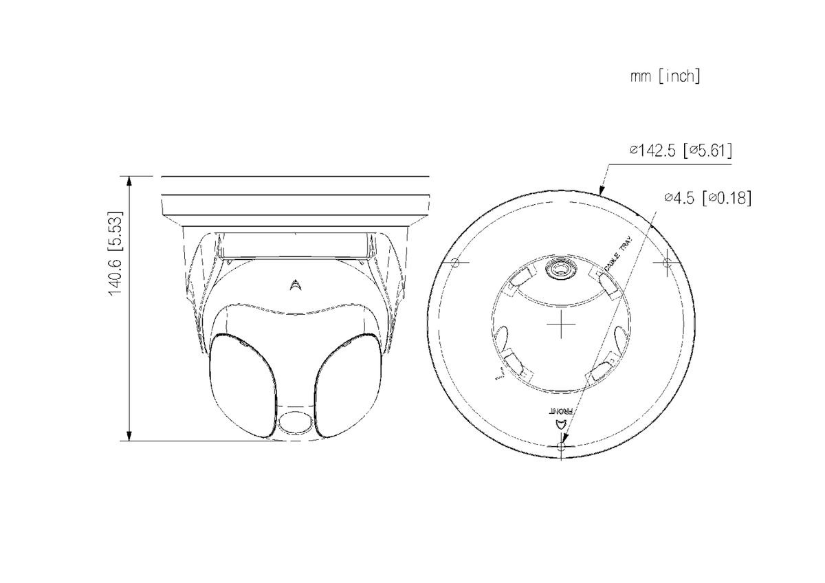 Premium NDAA IPC-HNC348NP-XDLUSLR/2.8 Panoramic Turret Camera (NDAA Compliant) — product image 2