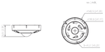 Premium NDAA IPC-HNCA12N-FEU 12MP Panoramic Fisheye Camera — product image 2