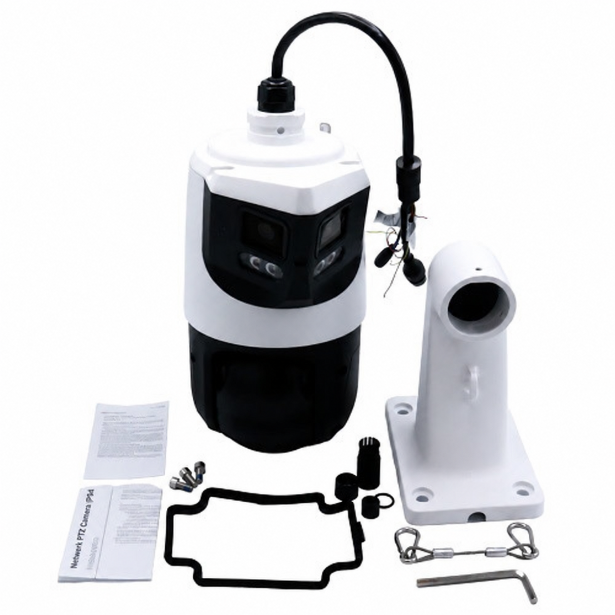 Premium NDAA IPC-HNP124N-LUR/25X 4MP 25X PTZ + Dual-Stitched 180° Panoramic Camera