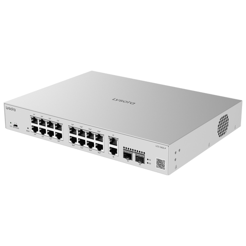 Lysora 16 Port Gigabit Cloud Managed PoE Switch LCS-16GS-P