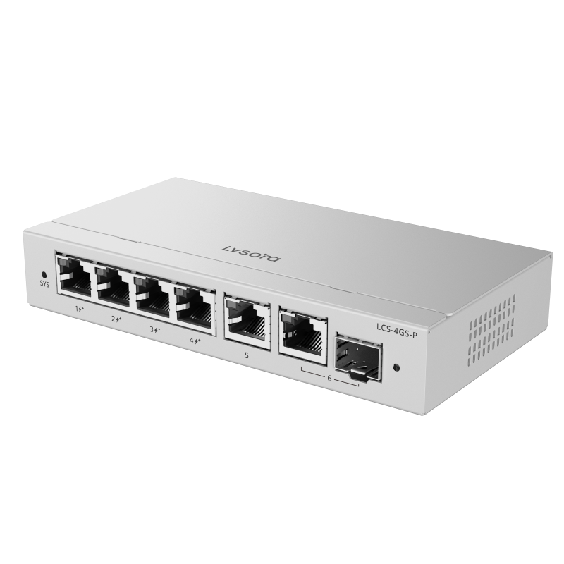 Lysora 4 Port Cloud Managed Gigabit PoE Switch LCS-4GS-P