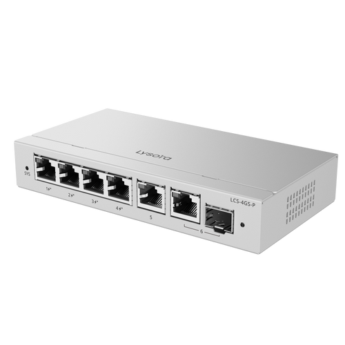 Lysora 4 Port Cloud Managed Gigabit PoE Switch LCS-4GS-P