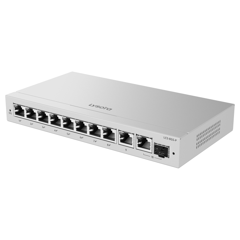 Lysora 8 Port Cloud Managed Gigabit PoE Switch LCS-8GS-P