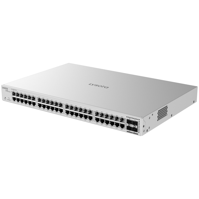Lysora 48-Port Layer 2 Managed PoE Switch LS2-48GT4SFP-P