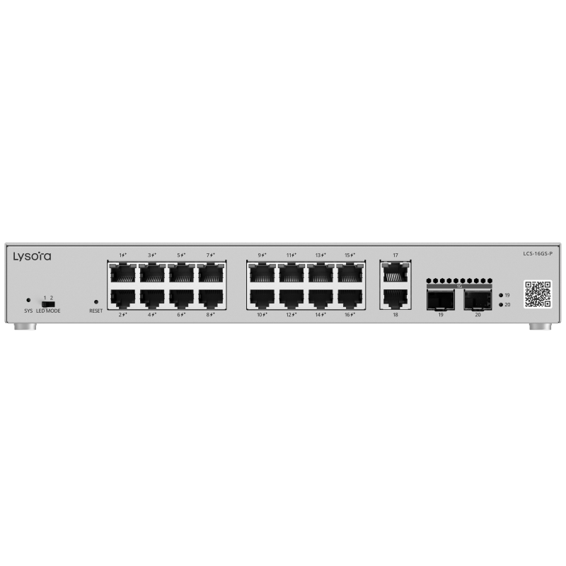 Lysora 16 Port Gigabit Cloud Managed PoE Switch LCS-16GS-P - image 9