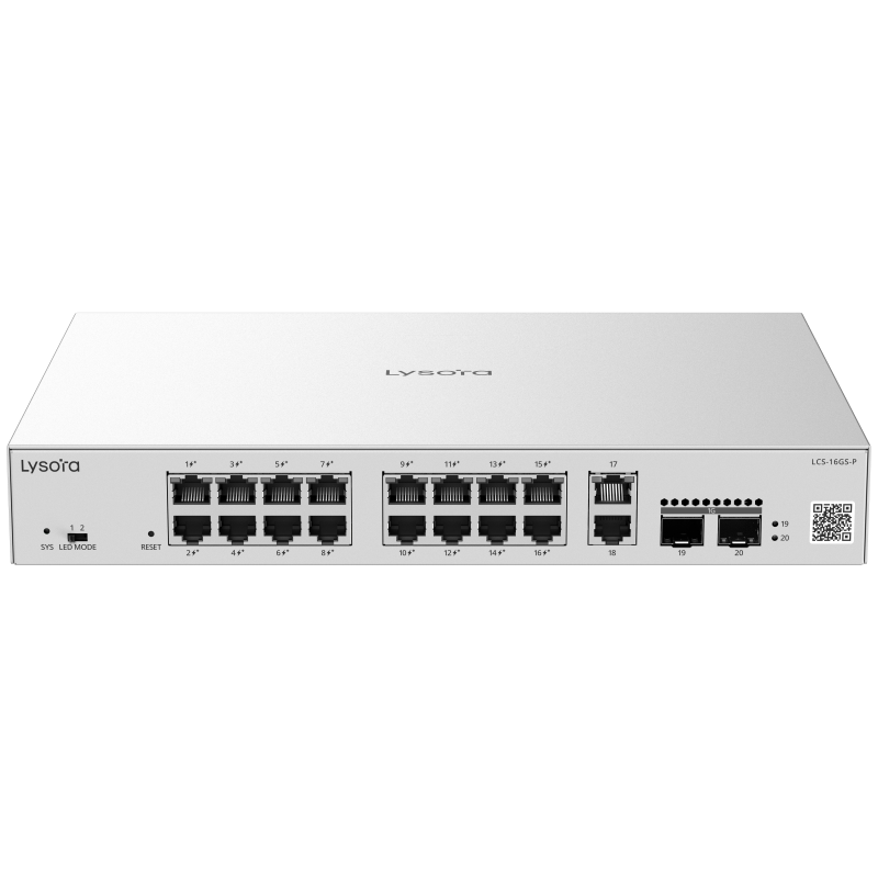 Lysora 16 Port Gigabit Cloud Managed PoE Switch LCS-16GS-P - image 10