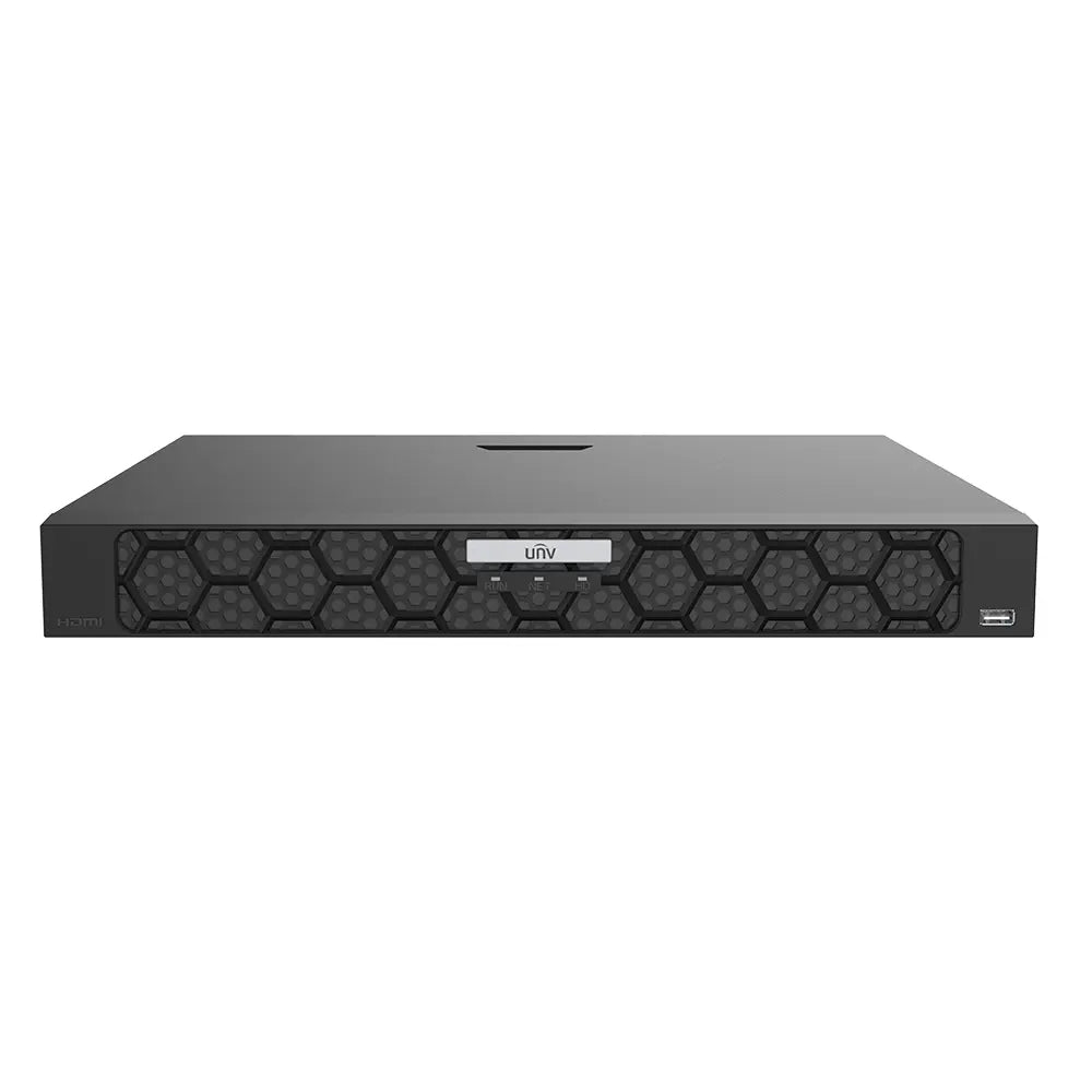 UNV NVR502-16B-P16-IQ 16-Channel 16MP AI NVR – 16-Port PoE, 2-Bay — NDAA Compliant