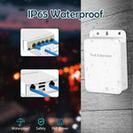 PoE-BT14G 5-Port Outdoor Gigabit PoE Extender | 1-In 4-Out