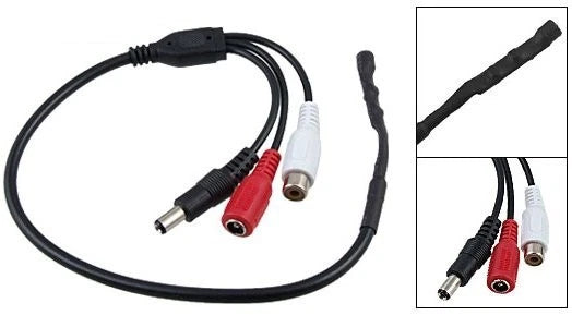 High Sensitivity CCTV Microphone for Security Camera & DVR