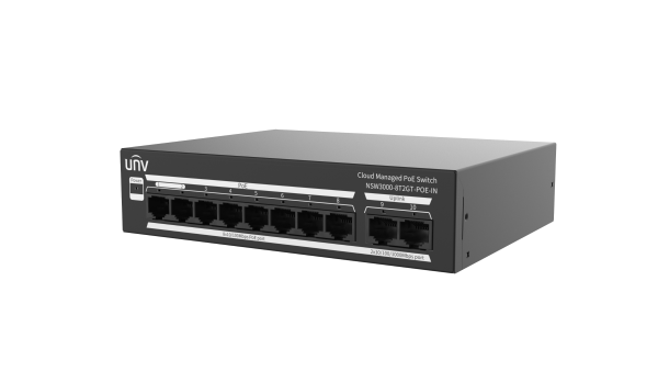 UNV NSW3000-8T2GT-POE-IN 10-Port Cloud Managed PoE Switch